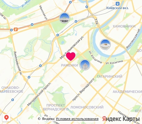 На карте