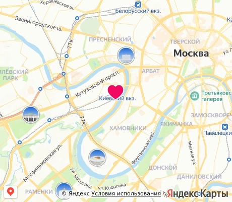 На карте