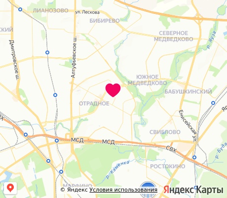 На карте