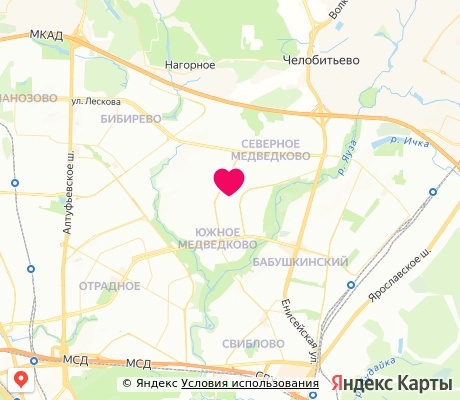 На карте