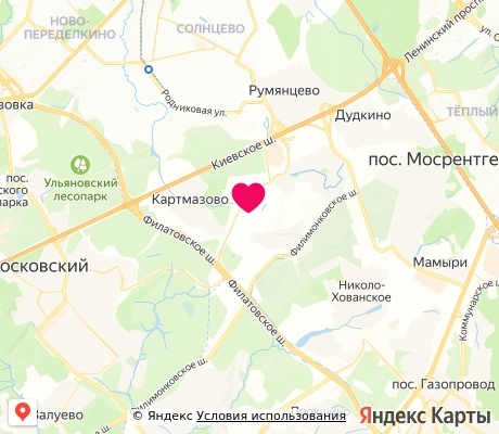 На карте