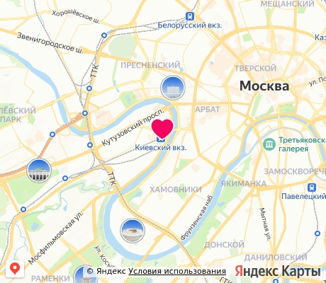 На карте