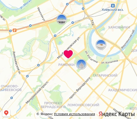 На карте