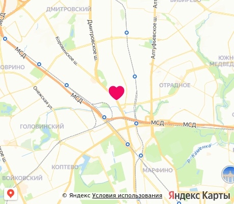 На карте