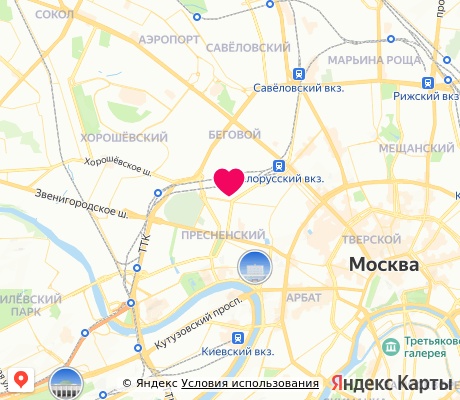 На карте