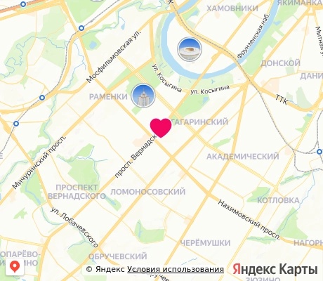 На карте