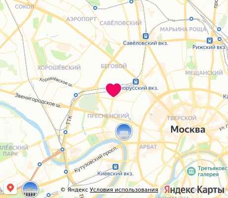 На карте