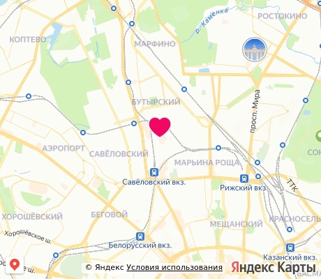 На карте
