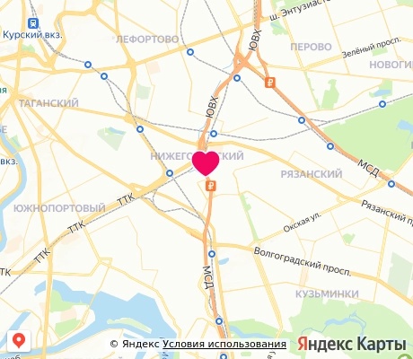 На карте