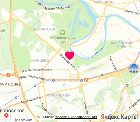 На карте
