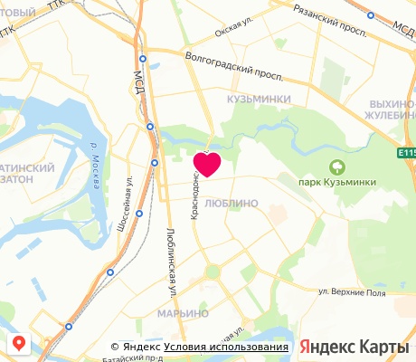 На карте