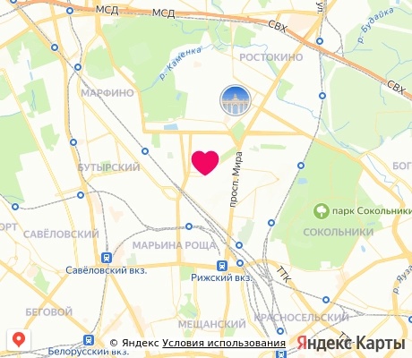 На карте