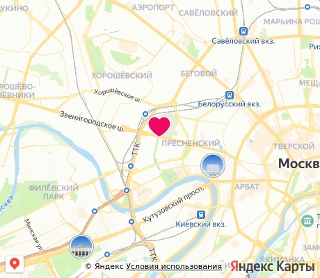 На карте