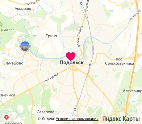 На карте