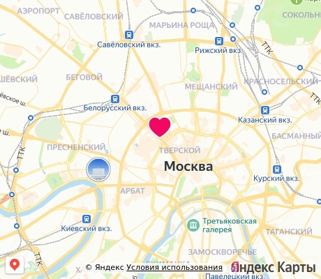 На карте