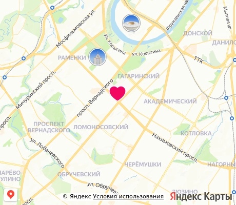 На карте