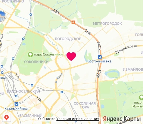 На карте