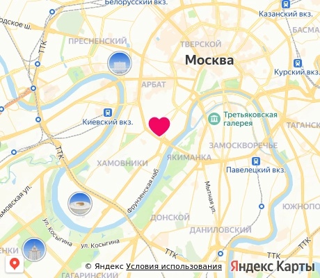 На карте