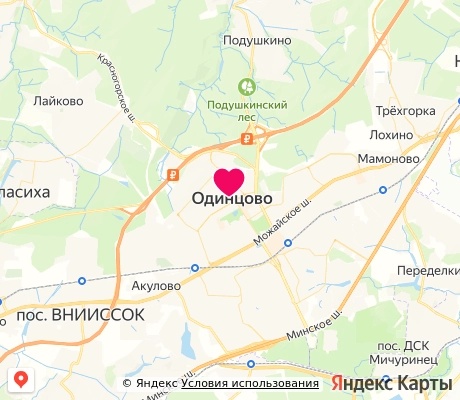 На карте