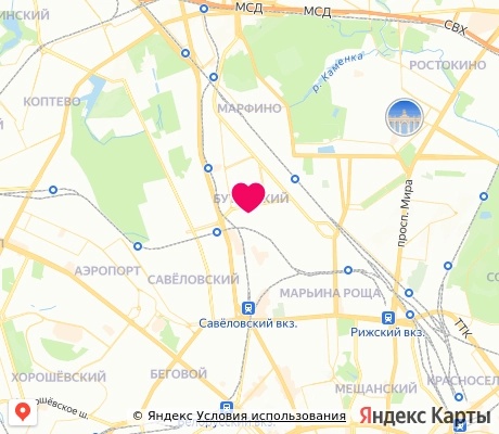 На карте