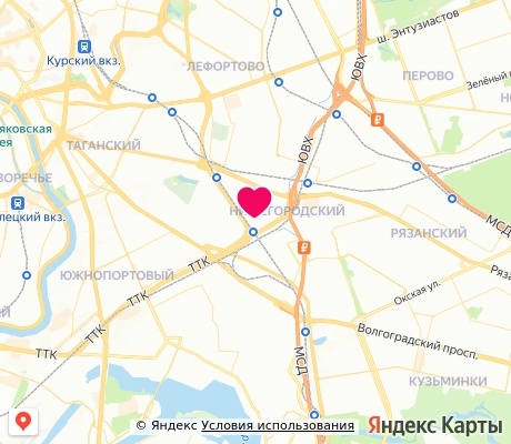 На карте