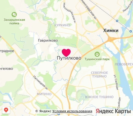 На карте