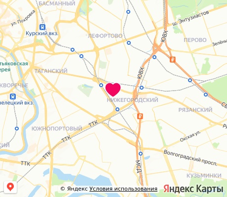 На карте