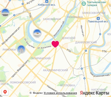На карте