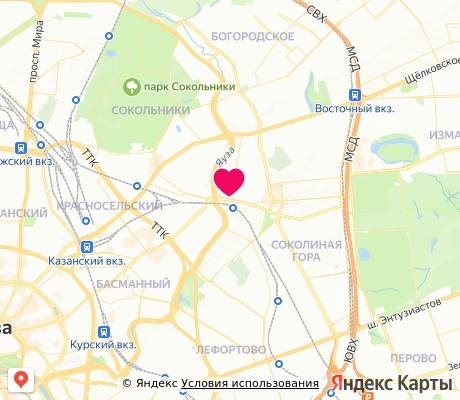 На карте