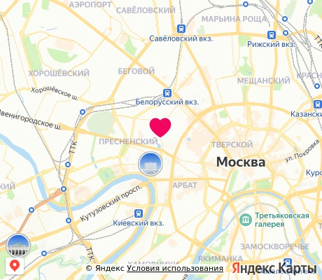 На карте