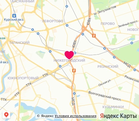 На карте