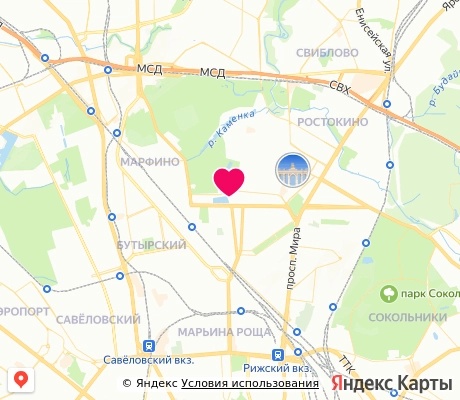 На карте