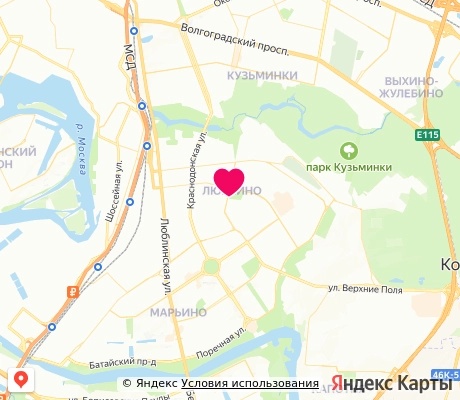 На карте