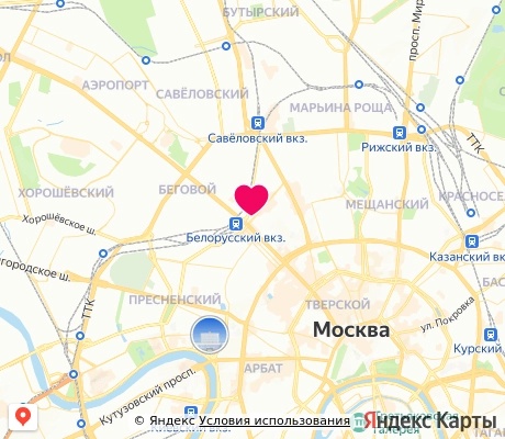 На карте