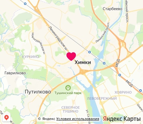 На карте