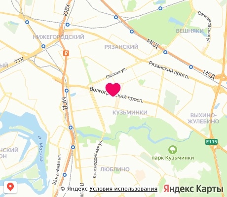 На карте