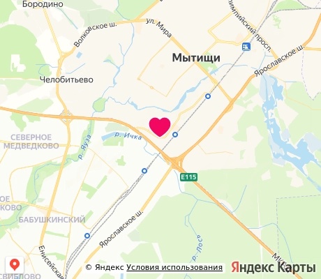 На карте