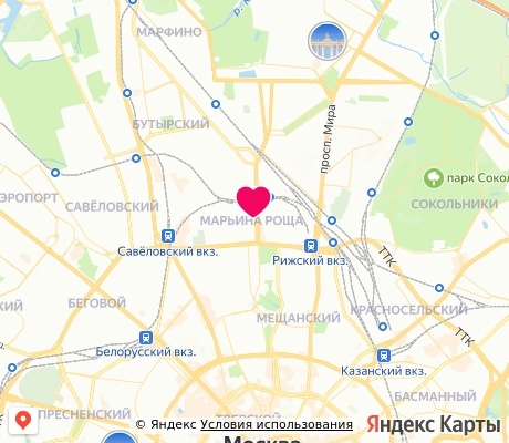 На карте