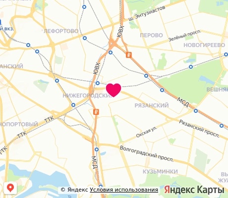 На карте
