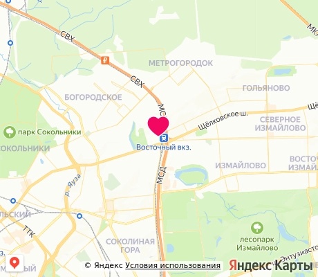 На карте