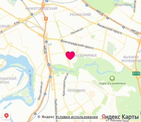 На карте