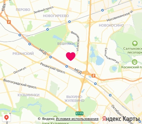 На карте