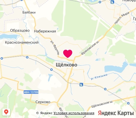 На карте