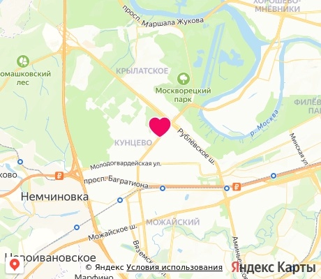 На карте