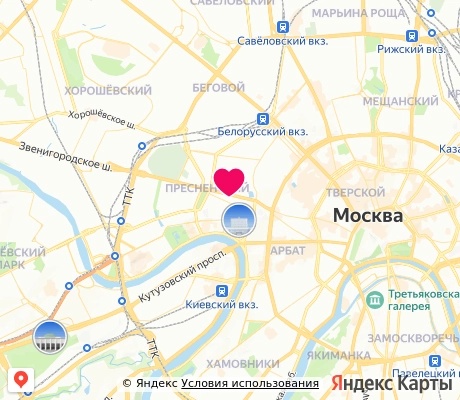 На карте