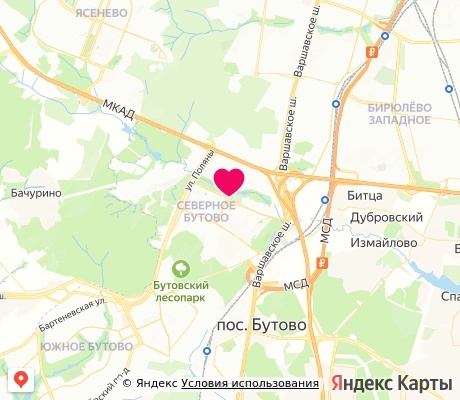 На карте