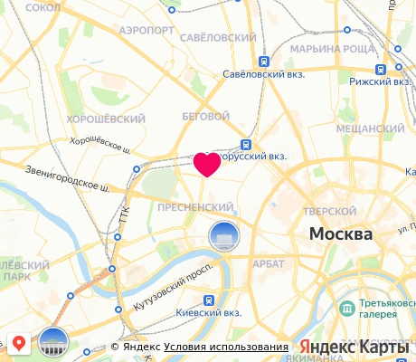 На карте