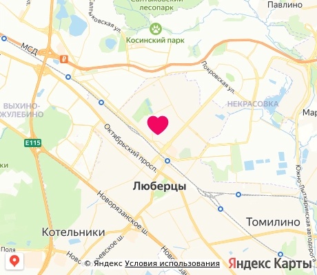 На карте