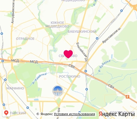 На карте