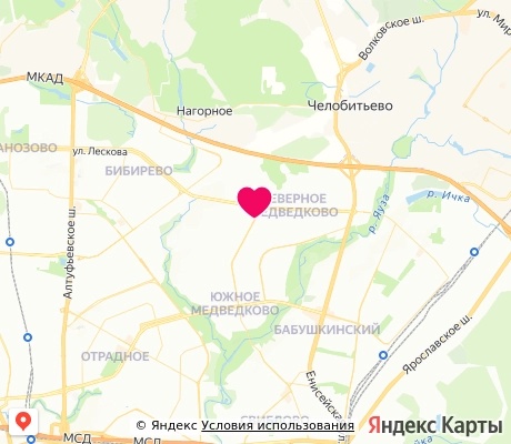 На карте